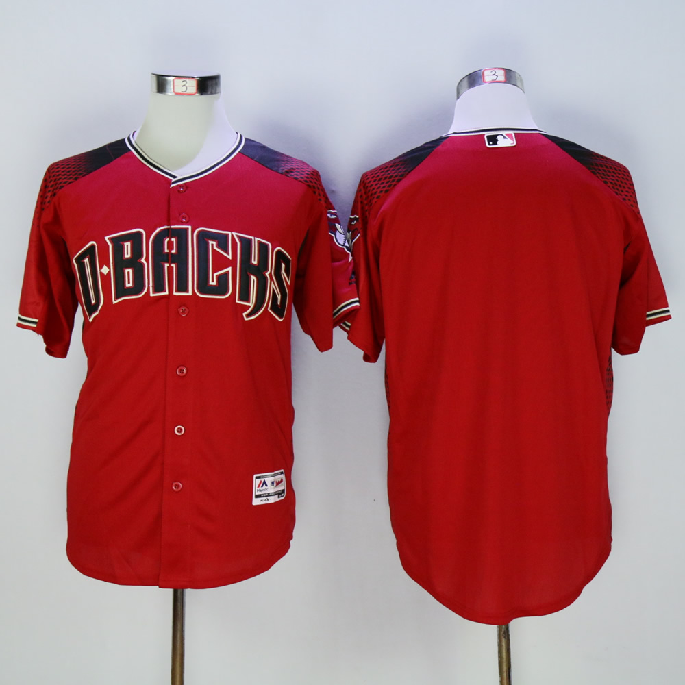 Men Arizona Diamondback Blank Red MLB Jerseys